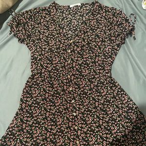 Floral button down dress